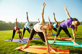 Image result for Photos of group doing yoga