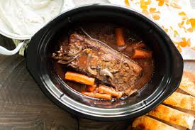 Slow Cooker Red Wine Beef Brisket - The Magical Slow Cooker