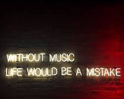 Image of Quote about music wallpaper Without music, life would be a mistake. Friedrich Nietzsche