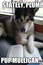 Stately, plump pup mulligan... - Condescending Literary Pun Dog ... via Relatably.com