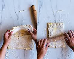 Gambar Fold the dough over and seal the edges