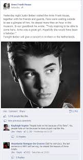 Anne Frank | Justin Bieber | Know Your Meme via Relatably.com