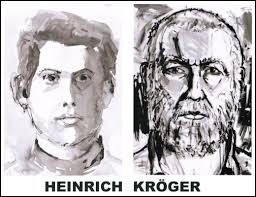 Selbstporträts | <b>Heinrich Kröger</b> - Maler, Zeichner, Bildhauer - selbstportraets