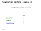Absorption Costing - AccountingTools