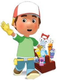 Buy large size Handy Manny topper in rectangle, square OR round. Note: Select SHAPE. - Handy_Manny_circle