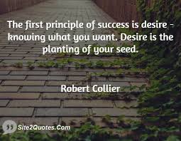 The first principle of success is desire knowing what you want ... via Relatably.com
