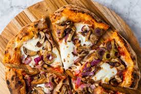 Crimini, Shiitake, and Oyster Mushroom Pizza - Cooking with Carbs