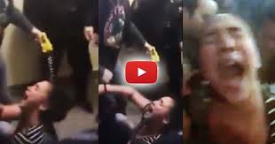 Image result for IMAGE OF COP FLAILING IN CROWD