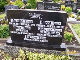Grab von Anna Thun (geb. Kenke) (06.01.1882-20.12.1971), Friedhof ...