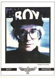 Andy Warhol vintage Boy London ad - boylondonwarhol