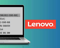 Image of Boot menu on Lenovo laptop