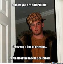 Steve&#39;s Color Blind Friend by fluttershy - Meme Center via Relatably.com