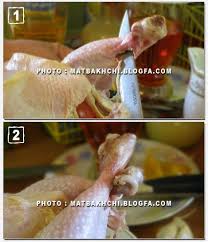 نتیجه تصویری برای مراحل بریان کردن مرغ