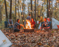Camping in fall