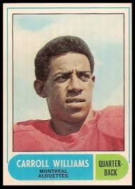 Carroll Williams 1968 O-Pee-Chee CFL football card. Want to use this image? See the About page. - Carroll_Williams