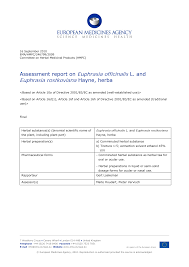 Assessment report on Euphrasia officinalis L. and Euphrasia ...