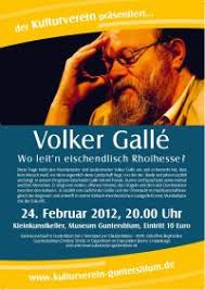 Diese Frage treibt den Mundartautor und Liedermacher Volker Gallé um, ...