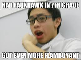 had fauxhawk in 7th grade got even more flamboyant - Sexy Jason ... via Relatably.com