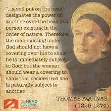 What Did Thomas Aquinas Believe About Head Covering? | The Head ... via Relatably.com
