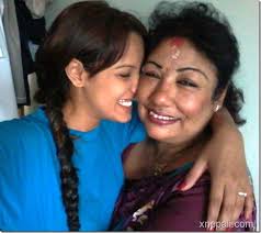priyanka karki with mom. Photo of the mother of Binita Baral - priyanka-karki-with-mom