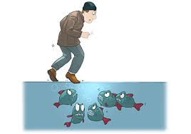 Image result for cautious walk