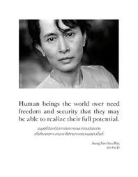Aung San Suu Kyi quote - food for thought in wake of the Aurora ... via Relatably.com