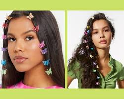 Butterfly clips Y2K fashion trend