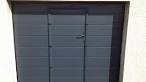 Porte de garage sectionnelle double paroi mm portillon - ISO