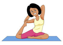 Résultat de recherche d'images pour "clipart yoga"