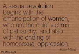 A sexual revolution begins with the emancipation of women, who are ... via Relatably.com
