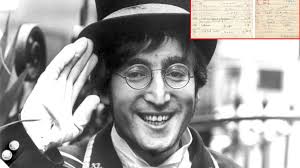 John Lennons Klassenbucheinträge versteigert. Aktualisiert: 02.12.2013 - 13: ...