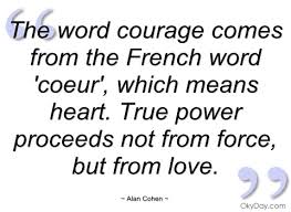 Image result for the word courage
