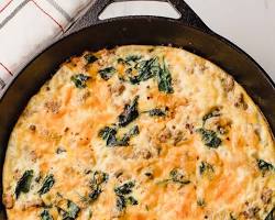 Image of Turkey and Spinach Frittata Recipe