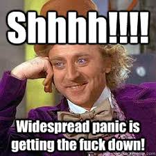 Shhhh!!!! Widespread panic is getting the fuck down ... via Relatably.com