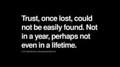 Lost Trust Quotes on Pinterest | Losing Trust Quotes, Drama Free ... via Relatably.com
