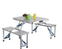 NordFalk Foldable Picnic Table with 4 Seater