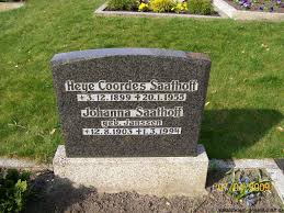 Grab von Heye Coordes Saathoff (03.12.1899-20.01.1955), Friedhof ...