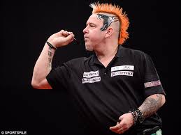 Ill-tempered match: <b>Peter Wright</b> insisted he wasn&#39;t bothered about Van <b>...</b> - article-0-1CA1927800000578-208_634x475