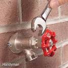 Fix an outdoor faucet