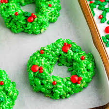 Rice Krispies Christmas Wreaths - The Country Cook