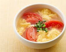野菜スープ トマトと卵の画像