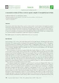 (PDF) A taxonomic revision of Silene nocturna species complex ...