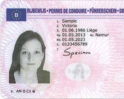 Image of Belgium C1 truck license