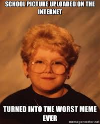 school picture uploaded on the internet turned into the worst meme ... via Relatably.com
