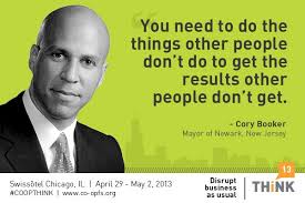 COOPTHINK Quote: Mayor Cory Booker on The Disruptive Force of Love ... via Relatably.com