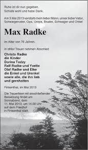 Max Radke-Finkenthal, im Mai 2 | Nordkurier Anzeigen - 006304141901