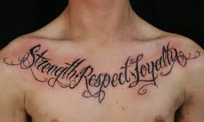 Art Quotes: Tattoo Quote About Life Strength Respect And Loyality via Relatably.com