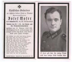 Totenzettel: Unteroffizier Josef MOSER (2. Weltkrieg ... - Moser_Josef