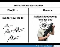 When the zombie apocalypse appears | Memes.com via Relatably.com