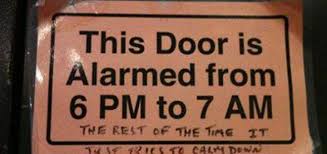 FunniestMemes.com - Funniest Memes - [This Door Is Alarmed From ... via Relatably.com